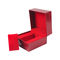 High-End Custom Red Leatherette Personalised Watch Boxes Women Single Watch Display Case
