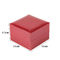 High-End Custom Red Leatherette Personalised Watch Boxes Women Single Watch Display Case
