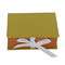 Bracelet Brown Paper Gift Packaging Box Open Flap Foam Insert With Ribbon