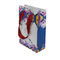 Colorful Art Recycled Paper Christmas Gift Bags Handmade Printed With Handles