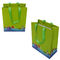 Christmas Recycled Paper Gift Bags Pantone CMYK Printed Ribbon Handle Bags