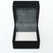 Durable Plush Black Personalised Watch Boxes Handmade Sew Line Jewelry Packaging