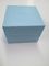 Blue PU Leather Personalised Watch Boxes Square Embossed Logo