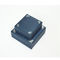 Jewelry Leatherette Paper Gift Packaging Box Blue Textured Magnetic Closure