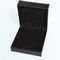 Black Bracelet PU Leather Jewelry Box Velvet Lining 90*90*40mm Embossed Logo