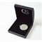 Vaulted Coin Gift Box Paper Presentation Cases Silver Stamping Logo Round Hole