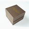 Khaki Yellow Paper Jewelry Gift Boxes Foil Stamping Logo With Velvet Lining
