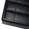 MDF Wood Black Leather Jewelry Tray Storage Organizer 25x23cm