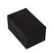 Black Leather Velvet Jewelry Gift Boxes PMS Printing Double Earring Ring Insert