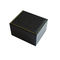 Black Leather Personalised Watch Boxes MDF Wood Open Flap CMYK Printing