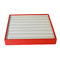 MDF Square Custom Jewelry Tray Decorative Leather Red White Ring Display Tray
