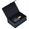 Perfume Cardboard Magnetic Closure Gift Box Matte Black Foam Insert For Wine Bottles
