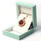 OEM Velvet Jewelry Gift Boxes Ring Pendant Necklace Cardboard Paper Box Custom Logo